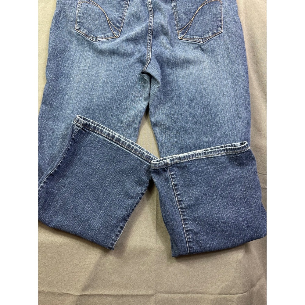 Stamp 10 Women's Straight Leg Blue Jeans Medium Wash Size 14 - Picture 4 of 14